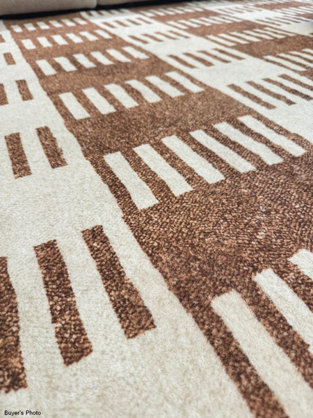 Modern Rugs under Dining Room Table, Mid Century Geometric Carpets, Abstract Modern Rugs for Living Room, Contemporary Modern Rugs Next to Bed-Grace Painting Crafts