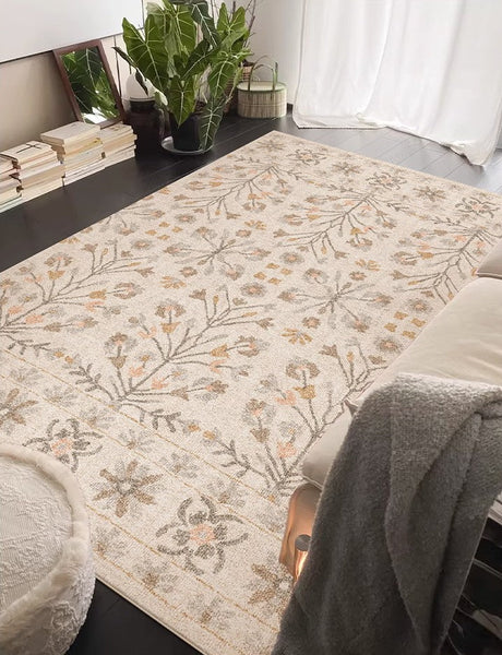 Modern Rugs for Living Room, Flower Pattern Modern Rugs for Farmhouse, Bedroom Modern Rugs, Modern Rugs for Dining Room-Grace Painting Crafts