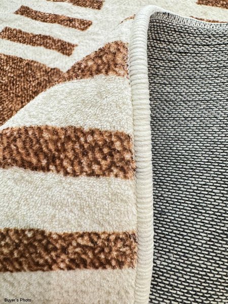 Modern Rugs under Dining Room Table, Mid Century Geometric Carpets, Abstract Modern Rugs for Living Room, Contemporary Modern Rugs Next to Bed-Grace Painting Crafts