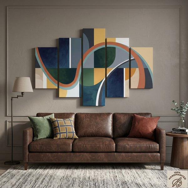 Modern Canvas Artwork for Living Room, Original Abstract Paintings, Large Abstract Wall Art Paintings