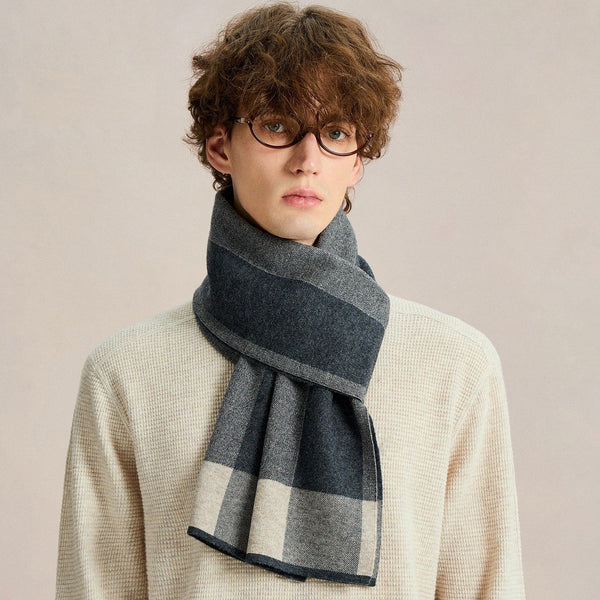 Wool Scarf Winter, Formal Men Scarf Styles, Casual Scarf for Men, Men's Winter Soft Wool Scarves, Men's Winter Scarf, Business Wool Scarf for Gentleman-Grace Painting Crafts