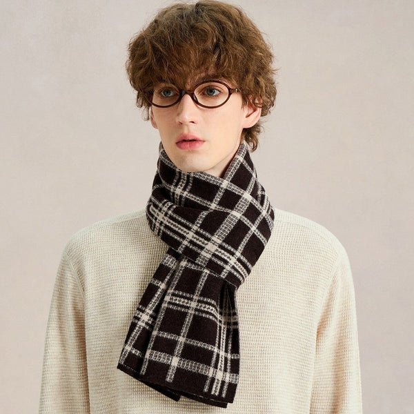 Formal Men Scarf Styles, Men's Winter Soft Wool Scarves, Business Wool Scarf for Gentleman, Men's Winter Scarf, Casual Scarf for Men, Men's Wool Scarf Winter-Grace Painting Crafts