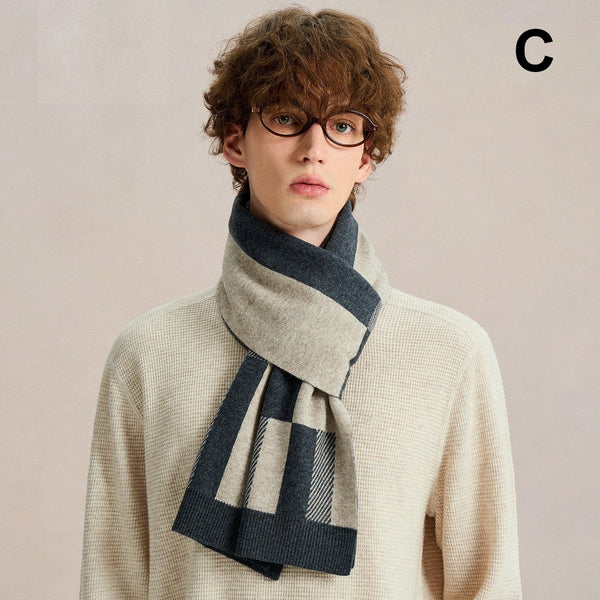 Business Wool Scarf for Gentleman, Formal Men Scarf Styles, Men's Winter Soft Wool Scarves, Men's Winter Scarf, Casual Scarf for Men, Men's Wool Scarf Winter-Grace Painting Crafts