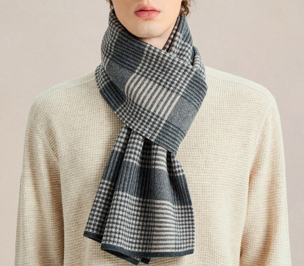 Business Formal Men Scarf Styles, Soft Wool Scarf for Men, Wool Scarf for Gentleman, Men's Winter Scarf, Casual Fashion Scarf for Men, Men's Wool Scarf Winter-Grace Painting Crafts