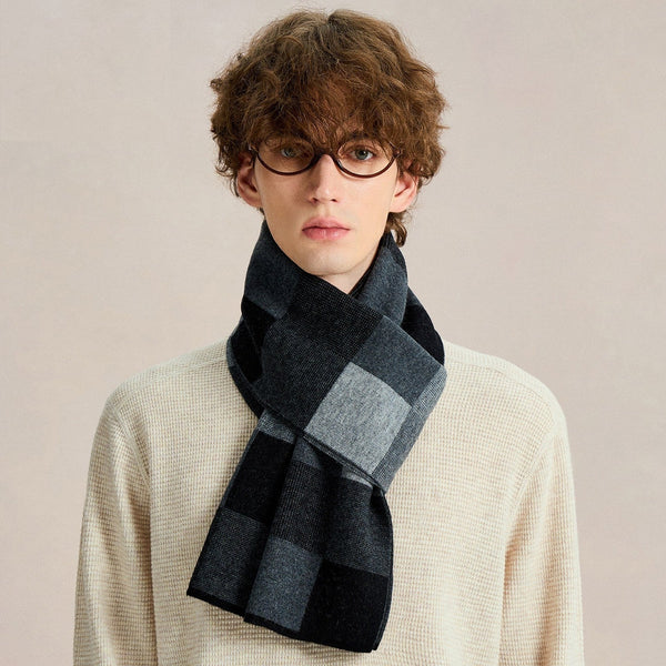 Soft Wool Scarf for Men, Wool Scarf for Gentleman, Men's Winter Scarf, Business Formal Men Scarf Styles, Casual Fashion Scarf for Men, Men's Wool Scarf Winter-Grace Painting Crafts