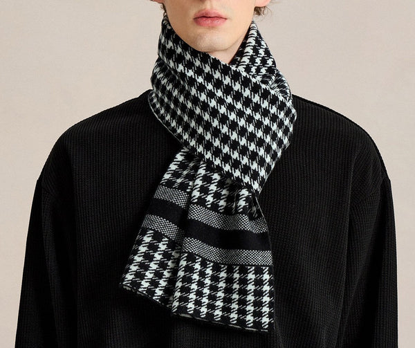 Wool Scarf for Gentleman, Soft Wool Scarf for Men, Men's Winter Scarf, Business Formal Men Scarf Styles, Casual Fashion Scarf for Men, Men's Wool Scarf Winter-Grace Painting Crafts