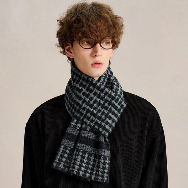 Casual Scarf for Men, Men's Wool Scarf Winter, Formal Men Scarf Styles, Men's Winter Soft Wool Scarves, Men's Winter Scarf, Business Wool Scarf for Gentleman-Grace Painting Crafts