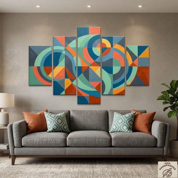 Dining Room Modern Canvas Artwork, Original Abstract Paintings, Extra Large Abstract Wall Art Paintings