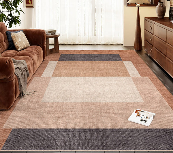 Extra Large Modern Rugs under Dining Room Table, Mid Century Contemporary Modern Rugs, Abstract Modern Rugs for Living Room, Contemporary Geometric Carpets-Grace Painting Crafts