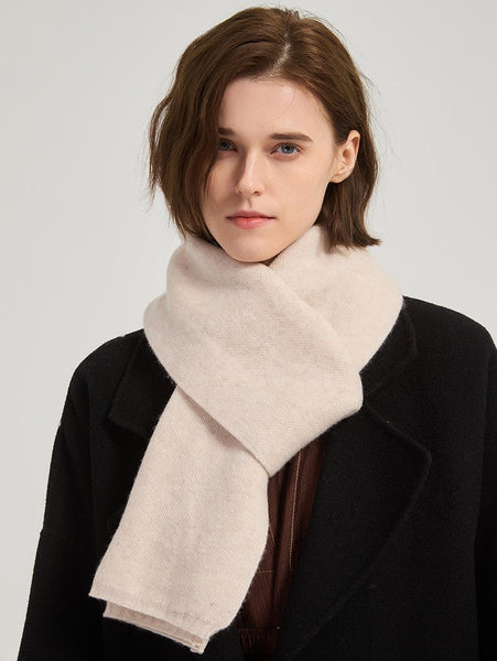 Birthday Gift for Girl, Beige Soft Cashmere Scarf for Women, Casual Scarf for Women, Modern Wool Scarf for Women, Cold Weather Scarves, Winter Wool Scarf-Grace Painting Crafts