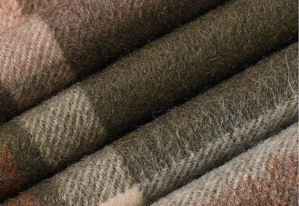 Warm Winter Scarf, Cold Weather Scarf, Soft Cashmere Scarf for Women, Checked Scarf Winter Wool Scarf, Elegant Wool Scarves, Holiday Scarf, Fashion Scarf, Christmas Gifts for Her-Grace Painting Crafts