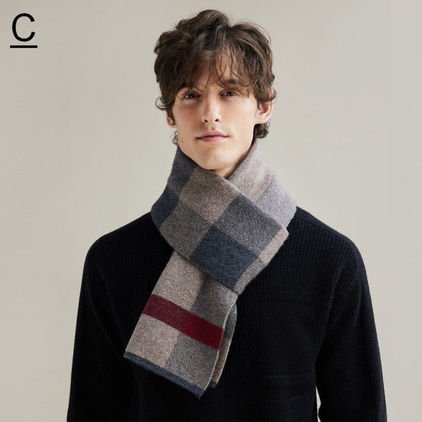 Thick Wool Scarf, Modern Fashion Scarf, Formal Men Scarf Styles, Casual Scarf Men, Men's Winter Scarf, Men's Wool Scarf Winter, Business Wool Scarf for Gentleman-Grace Painting Crafts