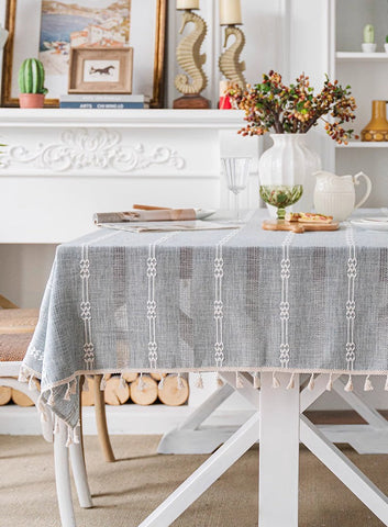 Rustic Table Covers for Kitchen, Linen Square Tablecloth for Sale, Country Farmhouse Tablecloth, Large Rectangle Tablecloth for Dining Room Table-Grace Painting Crafts