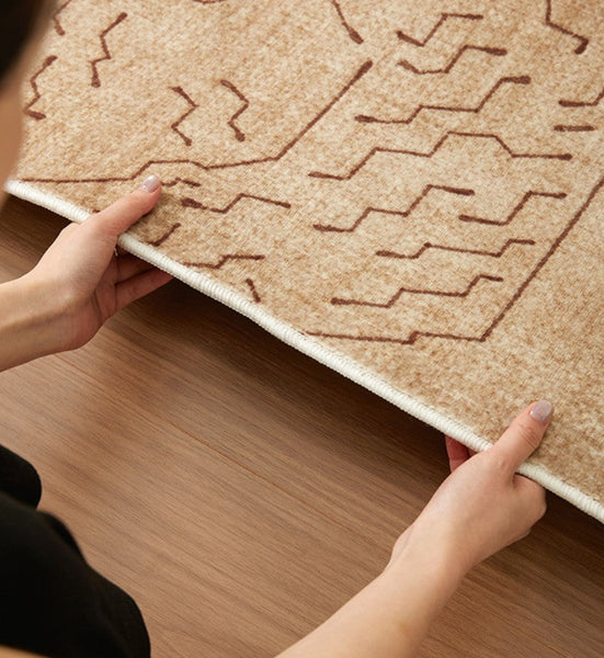 Modern Rugs for Dining Room, Bedroom Modern Rugs, Abstract Geometric Modern Rugs, Contemporary Modern Rugs for Living Room-Grace Painting Crafts