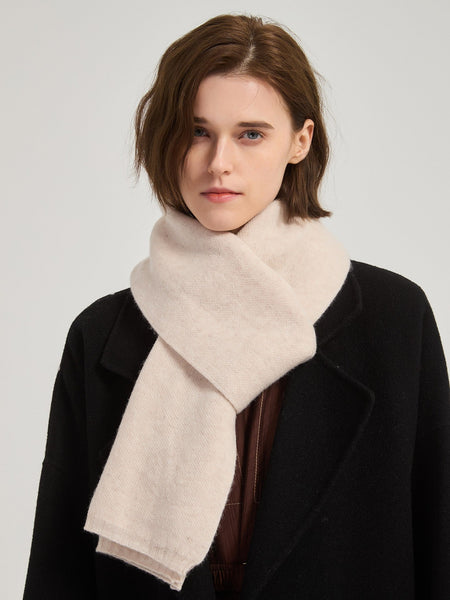 Birthday Gift for Girl, Beige Soft Cashmere Scarf for Women, Casual Scarf for Women, Modern Wool Scarf for Women, Cold Weather Scarves, Winter Wool Scarf-Grace Painting Crafts