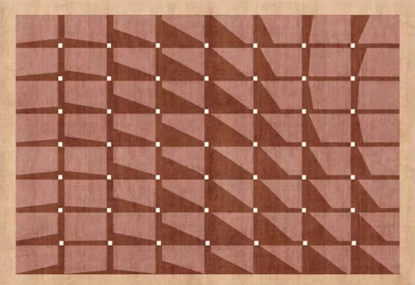 Modern Living Room Rug Ideas, Modern Rugs for Dining Room, Mid Century Modern Rugs Next to Bed, Thick Contemporary Rugs for Bedroom-Grace Painting Crafts