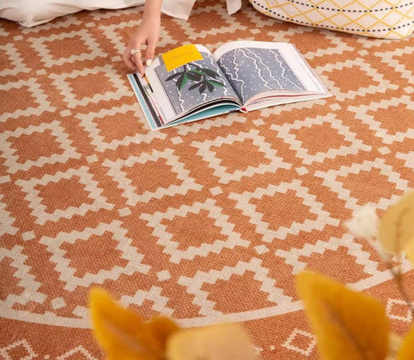 Abstract Modern Area Rugs for Bedroom, Contemporary Modern Rug for Living Room, Geometric Round Rugs for Dining Room, Circular Modern Rugs under Chairs-Grace Painting Crafts