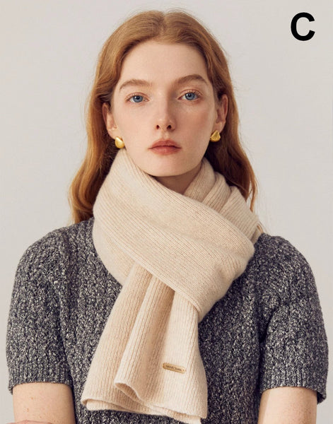 Casual Scarf for Women, Birthday Gift for Girl, Winter Wool Scarf, Modern Wool Scarf for Women, Cold Weather Scarves, Soft Wool Scarf for Women-Grace Painting Crafts