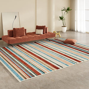 Colorful Modern Rugs under Dining Room Table, Abstract Area Rugs for Living Room, Modern Carpets for Kitchen, Geometric Contemporary Modern Rugs Next to Bed-Grace Painting Crafts