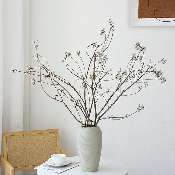 Dried Chinese Tallow Tree Twigs, Natural Decorations, 30 Inch Dried Long Twigs, Flower Arrangement, Handmade Artificial Flower, Natural Dried Branches-Grace Painting Crafts