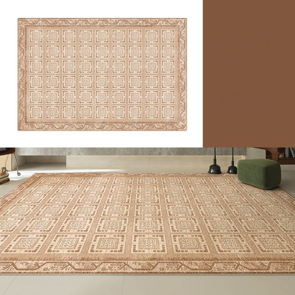 Geometric Modern Rug Ideas for Living Room, Modern Rugs for Living Room, Mid Century Contemporary Area Rugs for Dining Room-Grace Painting Crafts