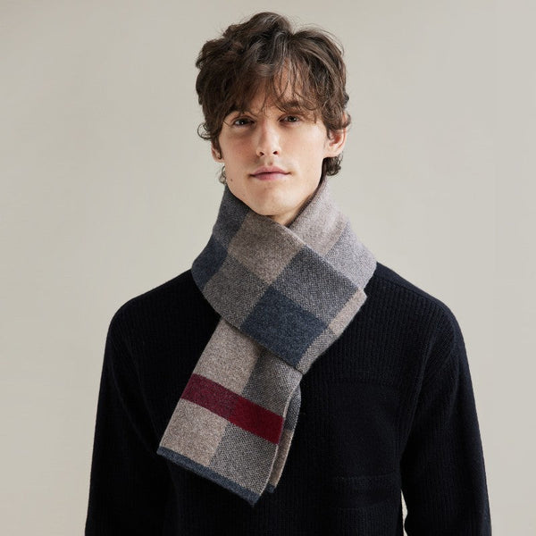 Thick Wool Scarf, Modern Fashion Scarf, Formal Men Scarf Styles, Casual Scarf Men, Men's Winter Scarf, Men's Wool Scarf Winter, Business Wool Scarf for Gentleman-Grace Painting Crafts