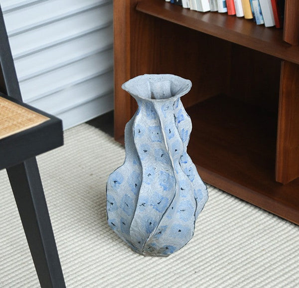 Porcelain Vases for Modern Home Decor, Contemporary Vases on Dining Table, Centerpiece Ceramic Bouquet Vases, Elegant Handmade Modern Flower Vase-Grace Painting Crafts