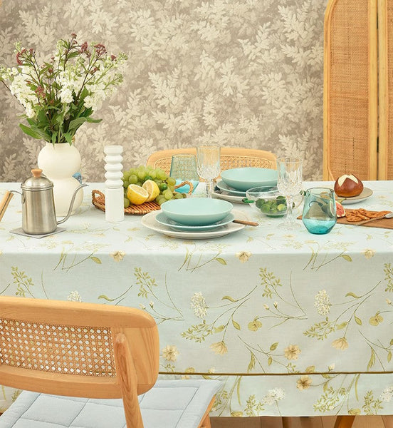 Farmhouse Table Cloth, Wedding Tablecloth, Large Rectangle Tablecloth for Dining Room Table, Rectangular Table Covers for Kitchen, Square Tablecloth for Coffee Table-Grace Painting Crafts