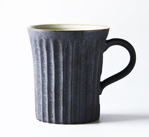 Large Capacity Coffee Cup, Cappuccino Coffee Mug, Handmade Pottery Coffee Cup, Large Tea Cup-Grace Painting Crafts