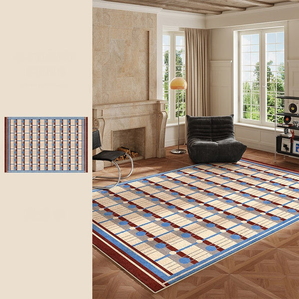 Modern Living Room Rug Ideas, Mid Century Modern Rugs for Bedroom, Large Contemporary Area Rugs for Dining Room-Grace Painting Crafts