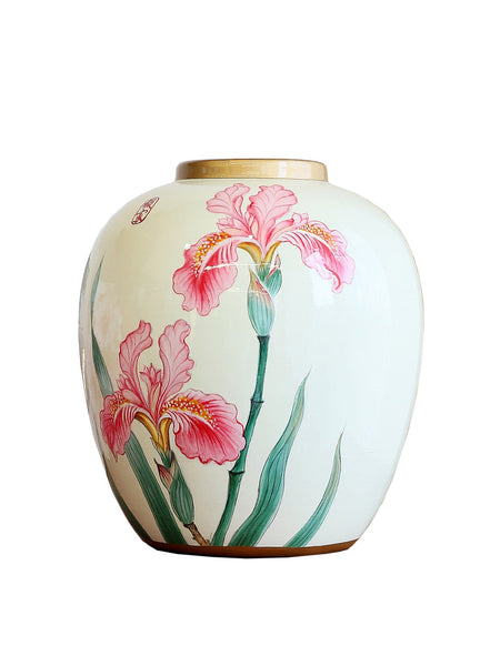 Large Flower Vases on Dining Table, Porcelain Flower Vases, Centerpiece Ceramic Bouquet Vases, Handmade Modern Flower Vase-Grace Painting Crafts