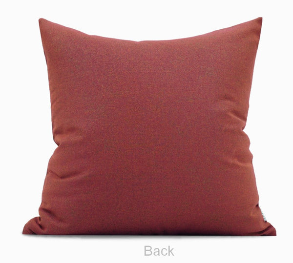 Large Modern Sofa Pillows, Red Decorative Throw Pillows for Couch, Large Decorative Throw Pillows, Contemporary Sofa Pillows for Interior Design-Grace Painting Crafts