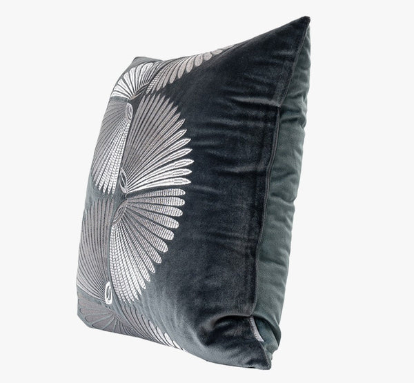 Abstract Feather Pattern Throw Pillows for Couch, Simple Modern Sofa Throw Pillows, Contemporary Throw Pillow for Living Room, Modern Square Pillows-Grace Painting Crafts