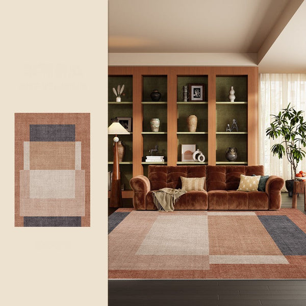 Extra Large Modern Rugs under Dining Room Table, Mid Century Contemporary Modern Rugs, Abstract Modern Rugs for Living Room, Contemporary Geometric Carpets-Grace Painting Crafts