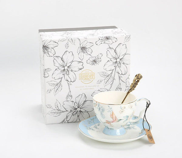 Porcelain Coffee Cup, Ceramic Tea Cup Set, Luxury Tea Cup with Saucer, Elegant Coffee Cup, Porcelain Tea cups, British Tea Cup Set, Afternoon Tea Cup with Saucer Set-Grace Painting Crafts