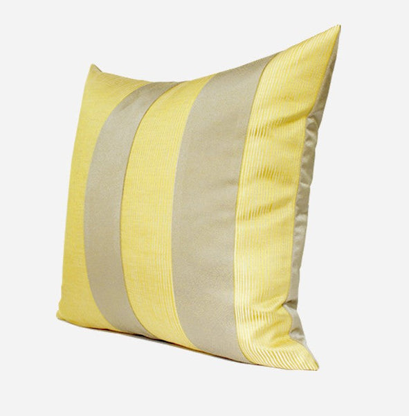 Decorative Throw Pillow for Couch, Yellow Modern Sofa Pillows, Simple Modern Throw Pillows for Couch, Yellow Square Pillows-Grace Painting Crafts