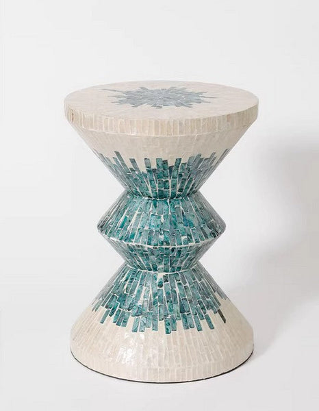 Modern Side Table, Shell Small Sofa Side Table, Contemporary Bedside Table, Bedside Small Side Table, Small End Table, Portable Casual Side Table, Creative Coffee Table, Contemporary Side Table-Grace Painting Crafts