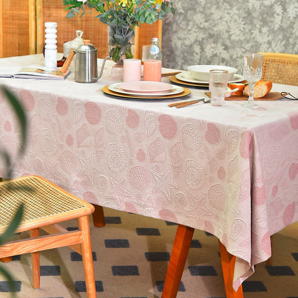 Square Tablecloth for Round Table, Cotton Rectangular Table Covers for Kitchen, Modern Dining Room Table Cloths, Farmhouse Table Cloth, Wedding Tablecloth-Grace Painting Crafts