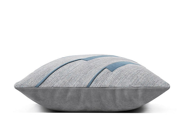 Grey Blue Decorative Pillows, Grey Throw Pillow for Couch, Simple Modern Sofa Pillows, Modern Throw Pillows for Couch-Grace Painting Crafts