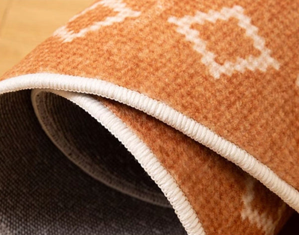 Geometric Modern Rug Ideas for Living Room, Circular Modern Rugs for Bathroom, Modern Rugs for Children's Room, Mid Century Modern Round Rugs for Dining Room-Grace Painting Crafts