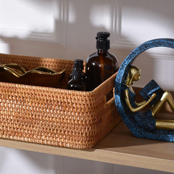 Storage Basket for Shelves, Rectangle Storage Basket for Toys, Storage Baskets for Bathroom, Kitchen Storage Baskets-Grace Painting Crafts