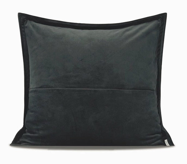 Large Grey Black Decorative Throw Pillows, Contemporary Square Modern Throw Pillows for Couch, Large Modern Sofa Pillows, Simple Throw Pillow for Interior Design-Grace Painting Crafts