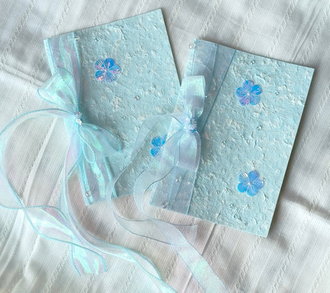 Unique Anniversary Greeting Card to Lovers, Beautiful Valentine's Day Greeting Card, Bowknot Greeting Cards, Original Handmade Wedding Greeting Card, Creative Birthday Greeting Card-Grace Painting Crafts