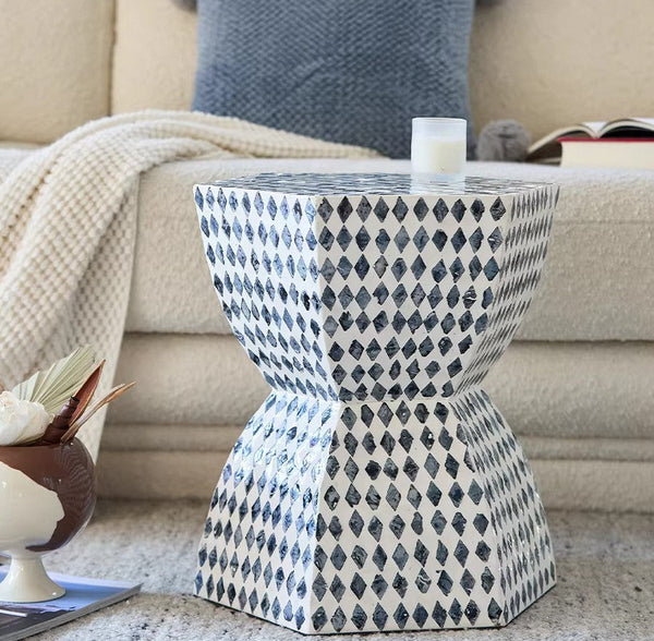 Small End Table, Modern Side Table, Bedside Small Side Table, Contemporary Bedside Table, Shell Small Sofa Side Table, Portable Casual Side Table, Creative Coffee Table, Contemporary Side Table-Grace Painting Crafts
