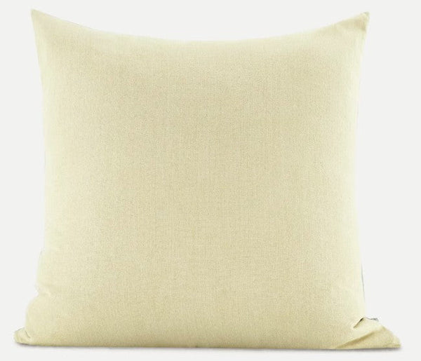 Garden Flowers Pattern Decorative Throw Pillows, Large Green Throw Pillow for Interior Design, Geomeric Contemporary Square Modern Throw Pillows for Couch-Grace Painting Crafts