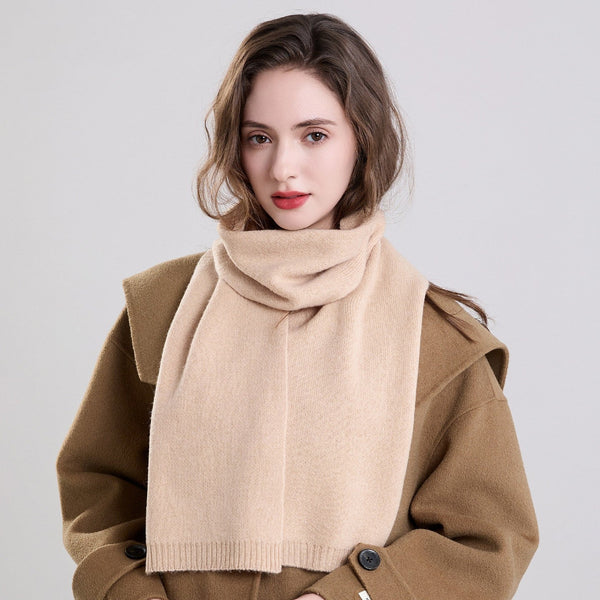 Small Soft Scarf for Women, Casual Scarf for Women, Modern Wool Scarf for Women, Cold Weather Scarves-Grace Painting Crafts