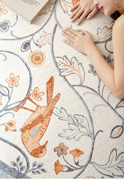 Dining Room Contemporary Round Rugs, Bedroom Modern Round Rugs, Modern Rug Ideas for Living Room, Circular Modern Rugs under Chairs-Grace Painting Crafts