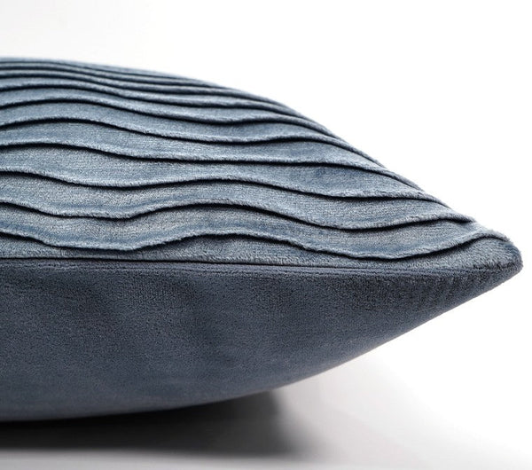 Abstract Blue Decorative Throw Pillows, Large Simple Throw Pillow for Interior Design, Geometric Contemporary Square Modern Throw Pillows for Couch-Grace Painting Crafts