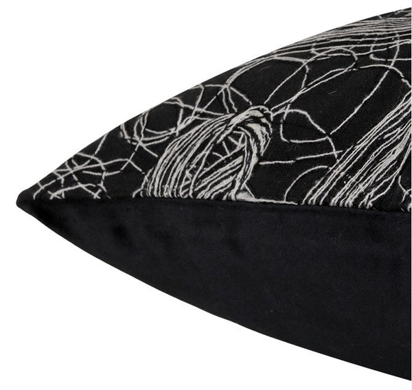 Decorative Pillow for Interior Design, Black Modern Throw Pillows, Simple Modern Throw Pillow for Couch, Modern Sofa Pillow Covers-Grace Painting Crafts