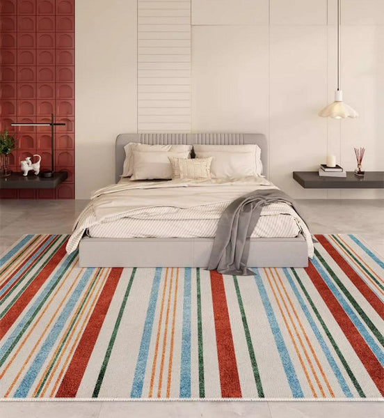 Abstract Area Rugs for Living Room, Modern Carpets for Kitchen, Geometric Contemporary Modern Rugs Next to Bed, Modern Rugs under Dining Room Table-Grace Painting Crafts